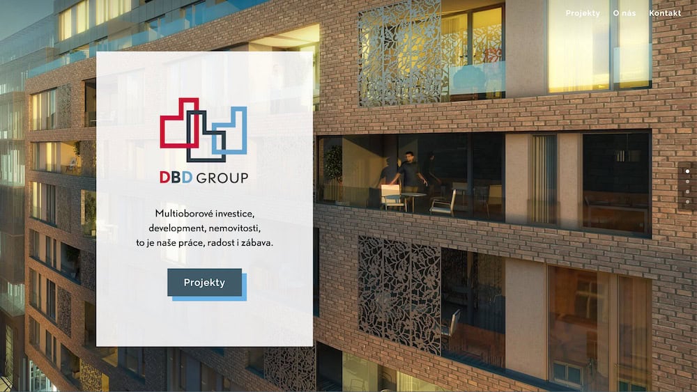 Screenshot of the DBD Group website.