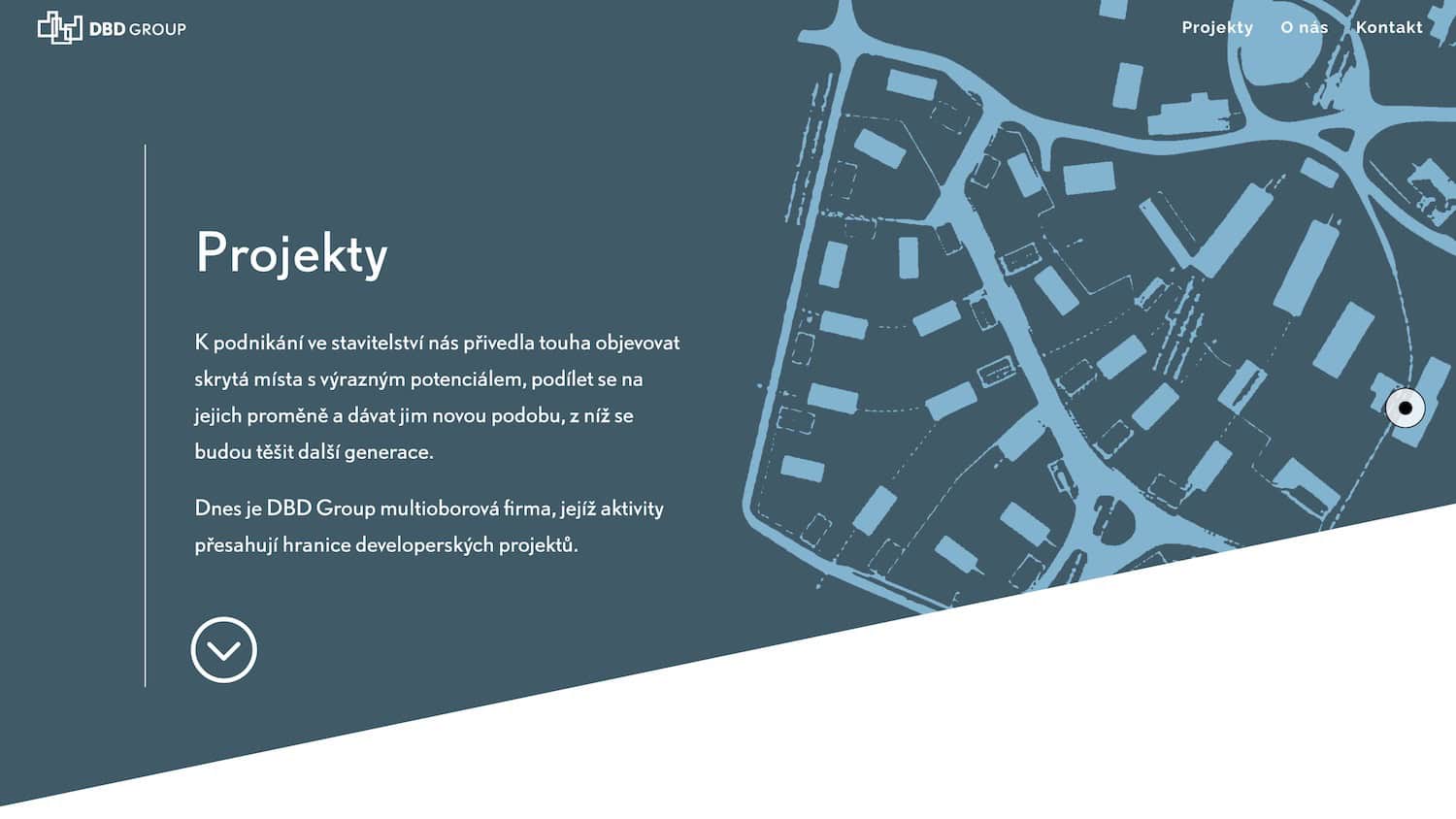 Screenshot of the DBD Group website.
