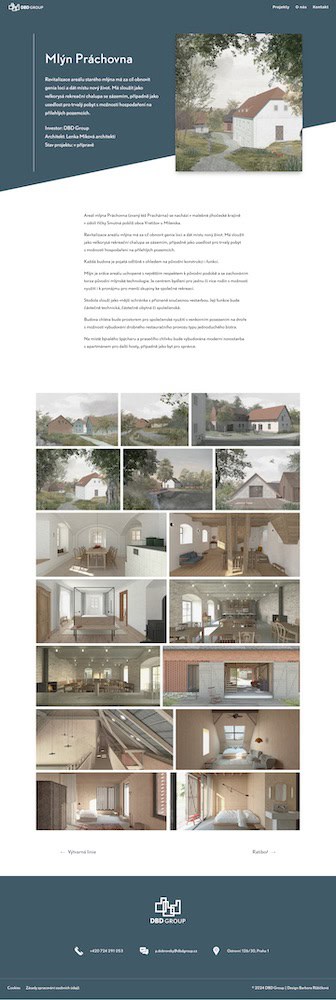 Screenshot of the DBD Group website.
