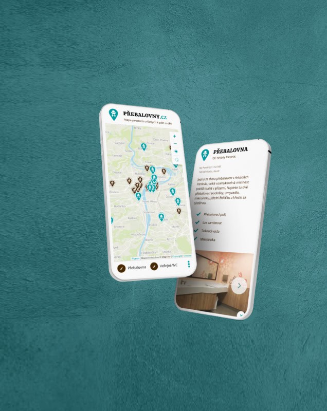 Screenshot of the Baby Room Locator app.