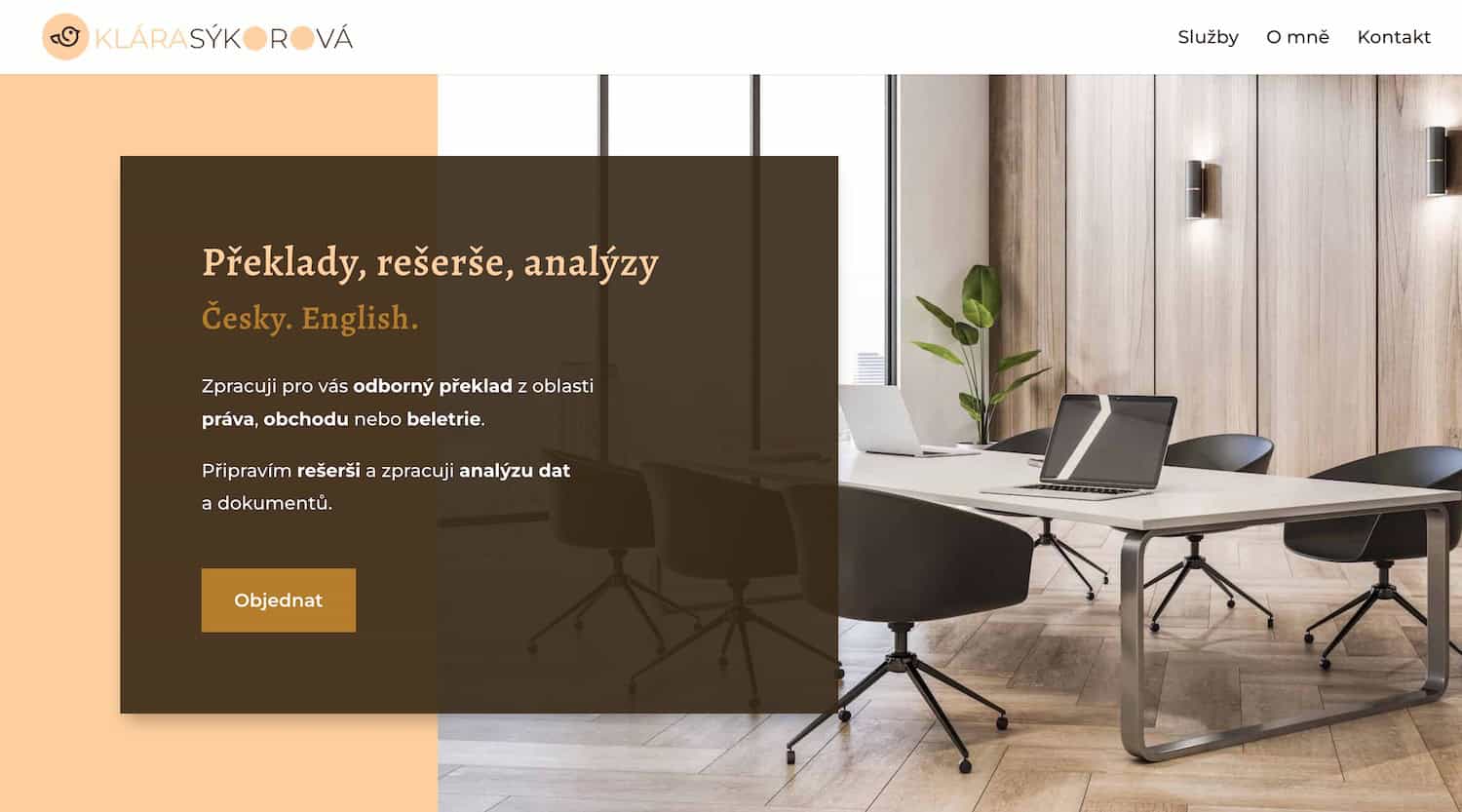 Screenshot of a translation website.