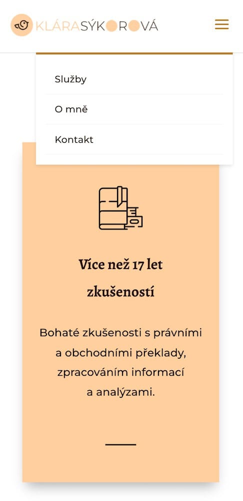 Screenshot of a translation website.